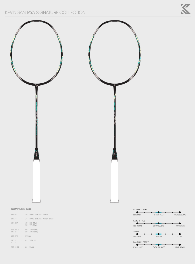 Ketcher, Kampioen SS8 - Kevin Sanjaya Sukamuljo - black (YOUNG)